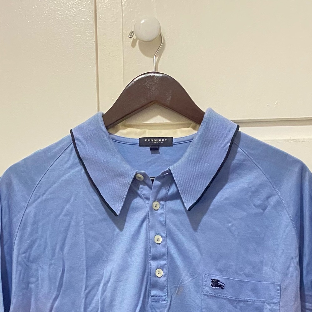 100% Authentic Burberry blue Polo